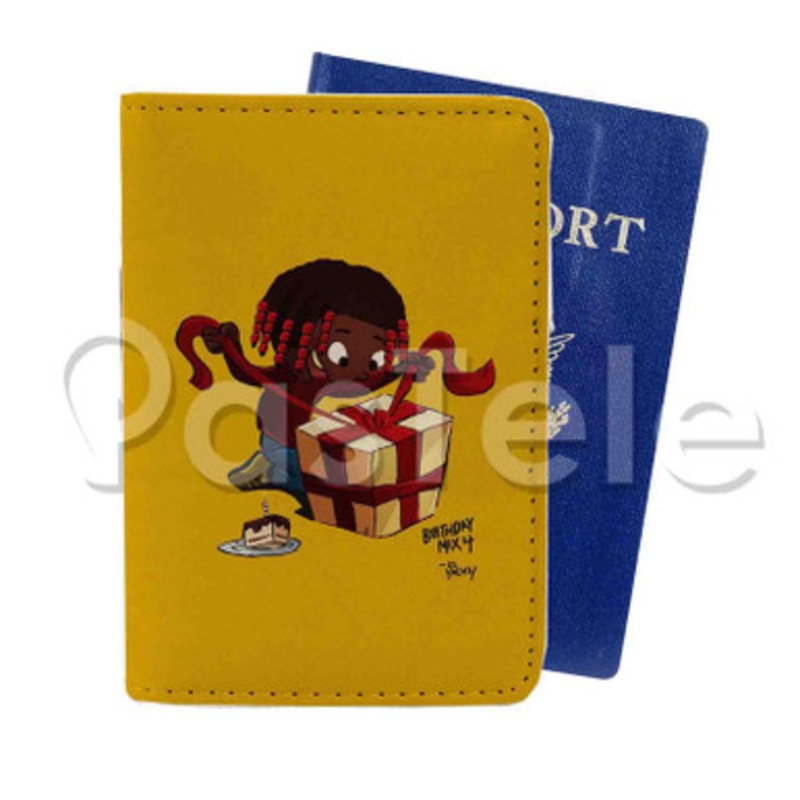 Birthday Mix 4 Lil Yachty Custom PU Leather Passport Travel Baggage Tag Cover