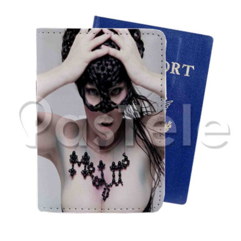 Bjork Medulla Custom PU Leather Passport Travel Baggage Tag Cover