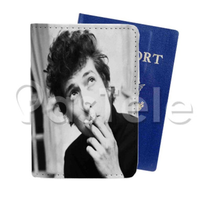 Bob Dylan Custom PU Leather Passport Travel Baggage Tag Cover