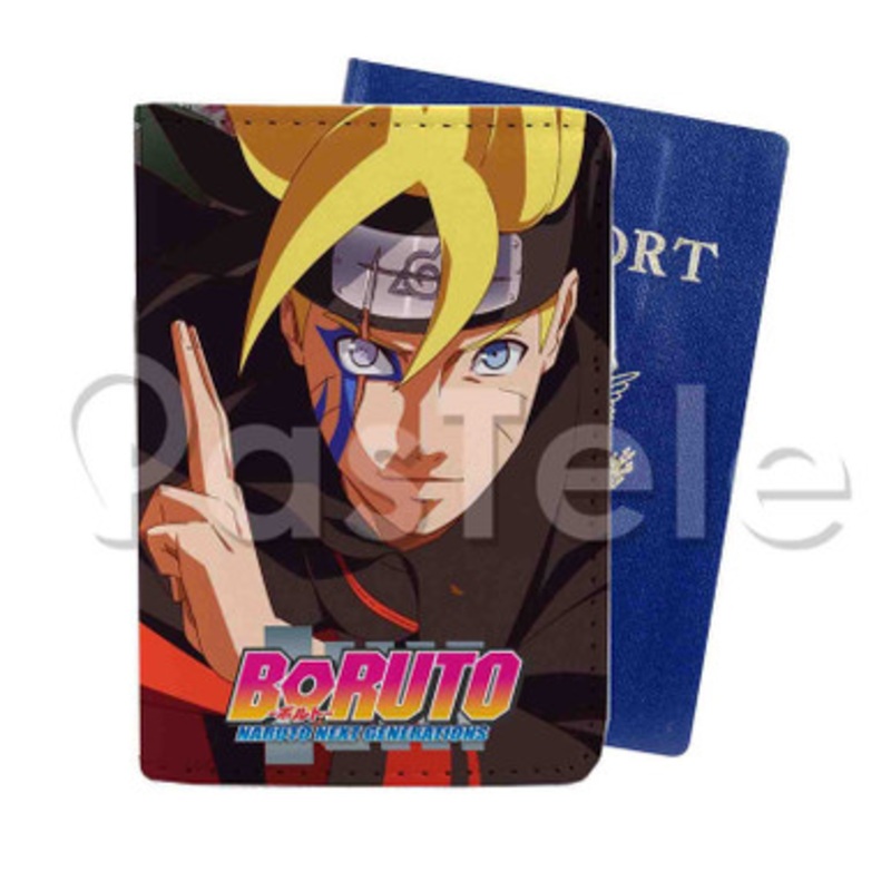 Boruto Custom PU Leather Passport Travel Baggage Tag Cover