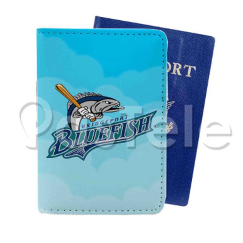 Bridgeport Bluefish Custom PU Leather Passport Travel Baggage Tag Cover
