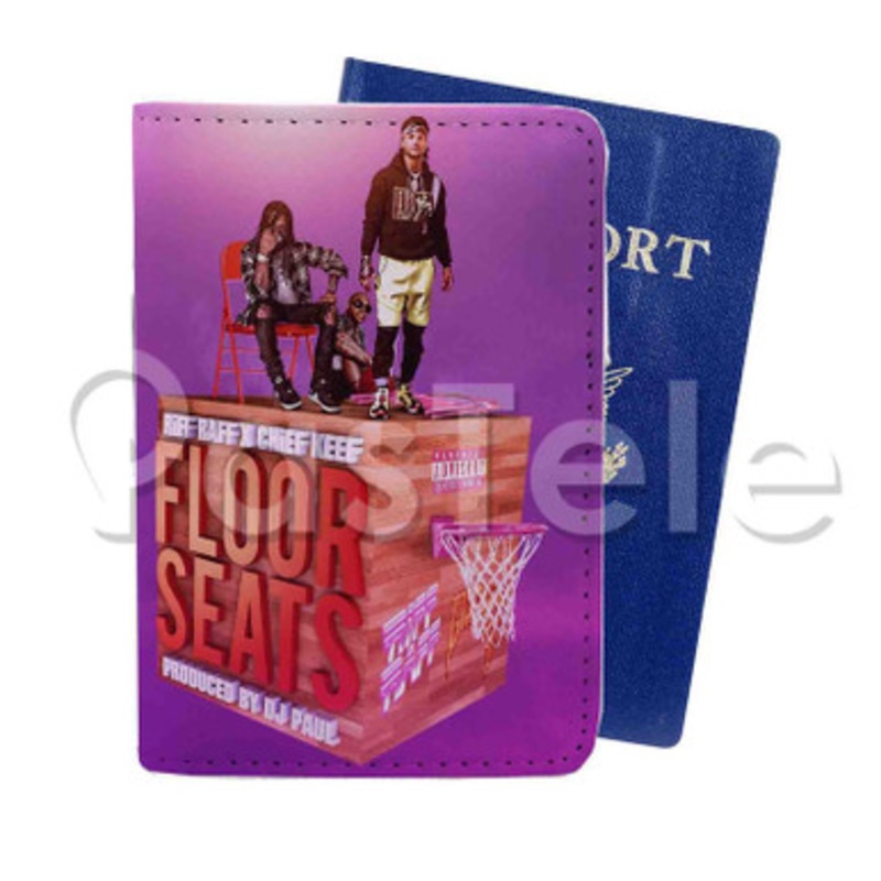 Chief Keef Feat Ri FF RAFF Floor Seats Custom PU Leather Passport Travel Baggage Tag Cover