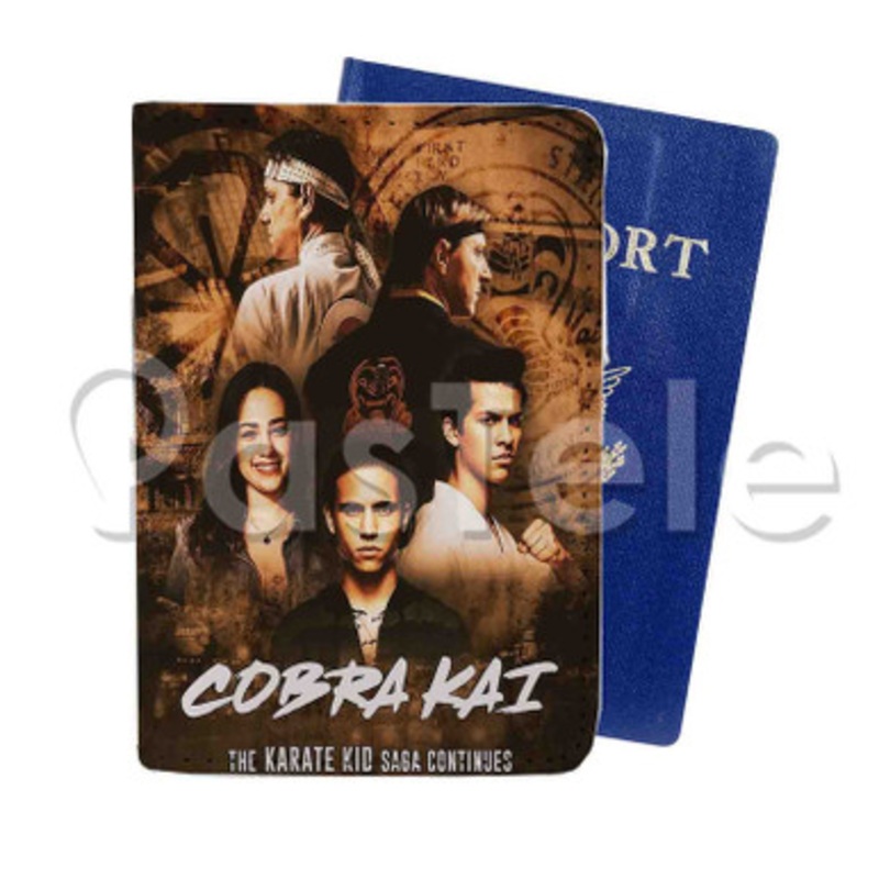 Cobra Kai The Karate Kid Custom PU Leather Passport Travel Baggage Tag Cover