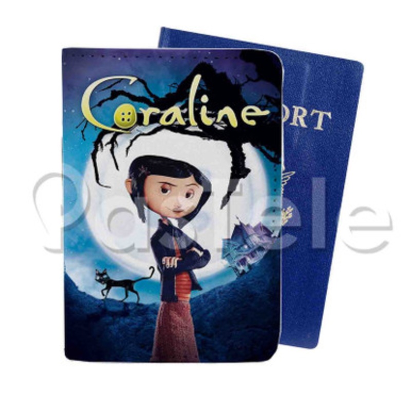 Coraline Custom PU Leather Passport Travel Baggage Tag Cover