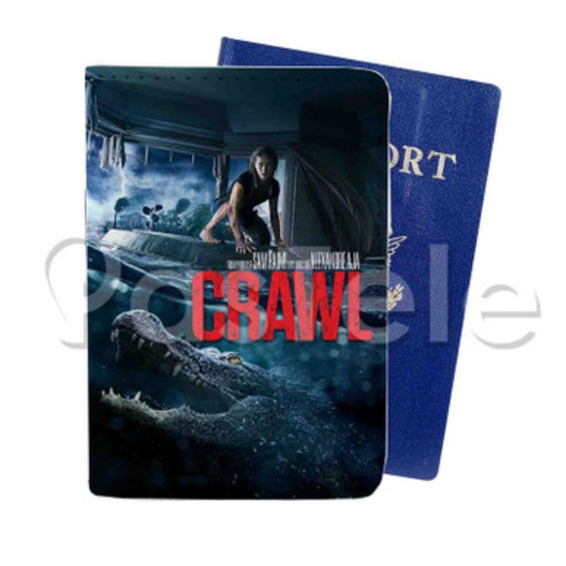 Crawl Custom PU Leather Passport Travel Baggage Tag Cover