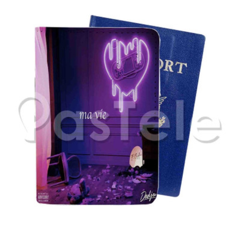 Dadju Ma vie Custom PU Leather Passport Travel Baggage Tag Cover