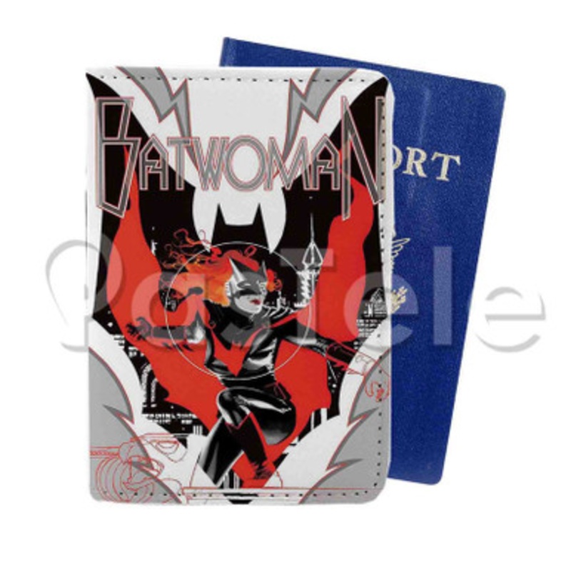 DC Comics Batwoman Custom PU Leather Passport Travel Baggage Tag Cover