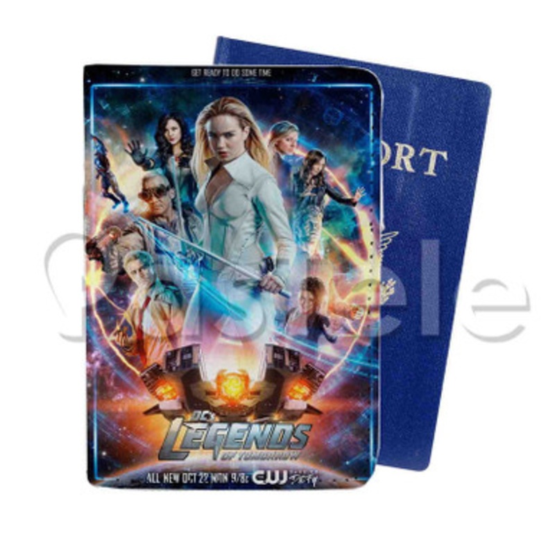 Dc s Legends Of Tomorrow Custom PU Leather Passport Travel Baggage Tag Cover