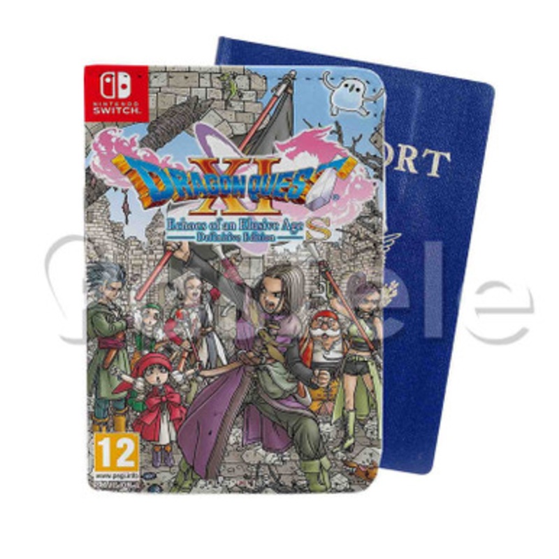 Dragon Quest XI S Echoes of an Elusive Age Custom PU Leather Passport Travel Baggage Tag Cover