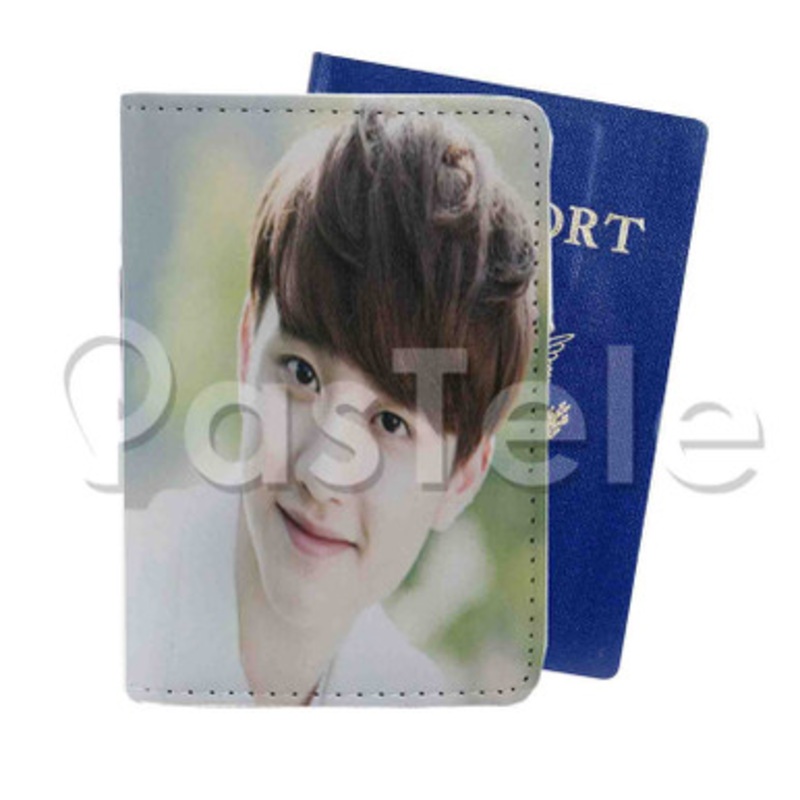Exo Do Kyung soo Custom PU Leather Passport Travel Baggage Tag Cover