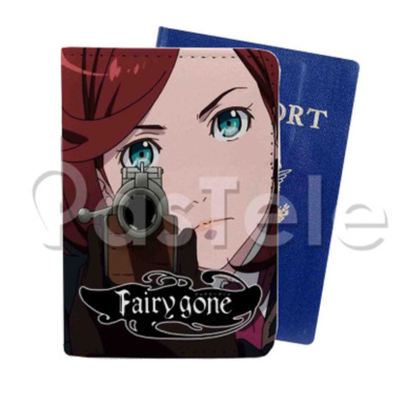 Fairy Gone 2 Custom PU Leather Passport Travel Baggage Tag Cover