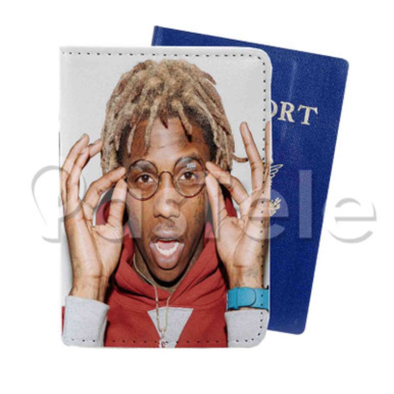 Famous Dex Music Custom PU Leather Passport Travel Baggage Tag Cover