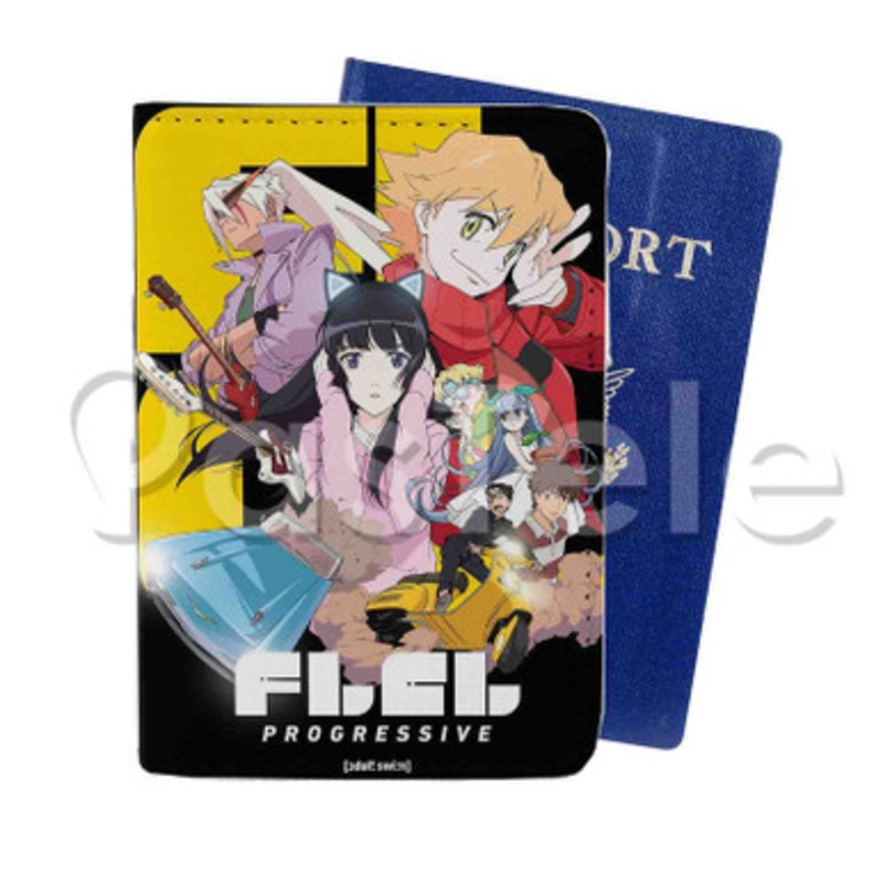 FLCL Progressive Custom PU Leather Passport Travel Baggage Tag Cover