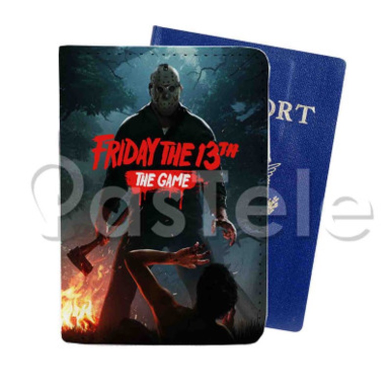 Friday the 13th The Game Custom PU Leather Passport Travel Baggage Tag Cover
