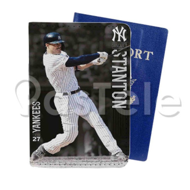 Giancarlo Stanton New York Yankees MLB Custom PU Leather Passport Travel Baggage Tag Cover