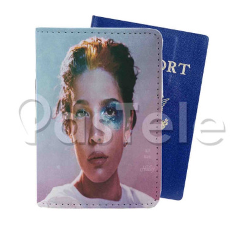 Halsey Manic Custom PU Leather Passport Travel Baggage Tag Cover