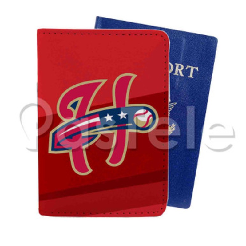 Harrisburg Senators Custom PU Leather Passport Travel Baggage Tag Cover