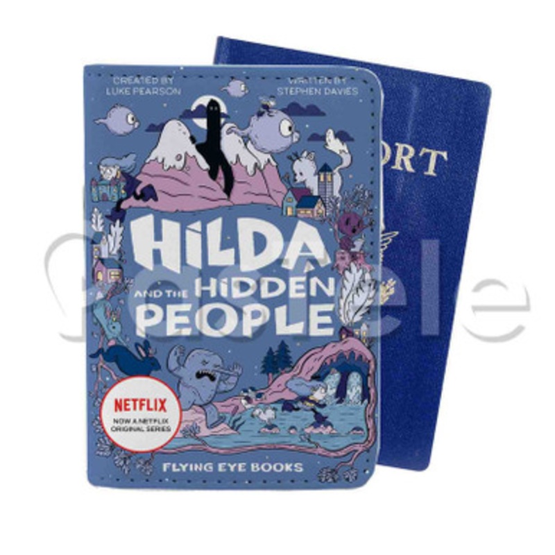 Hilda and The Hidden People Custom PU Leather Passport Travel Baggage Tag Cover