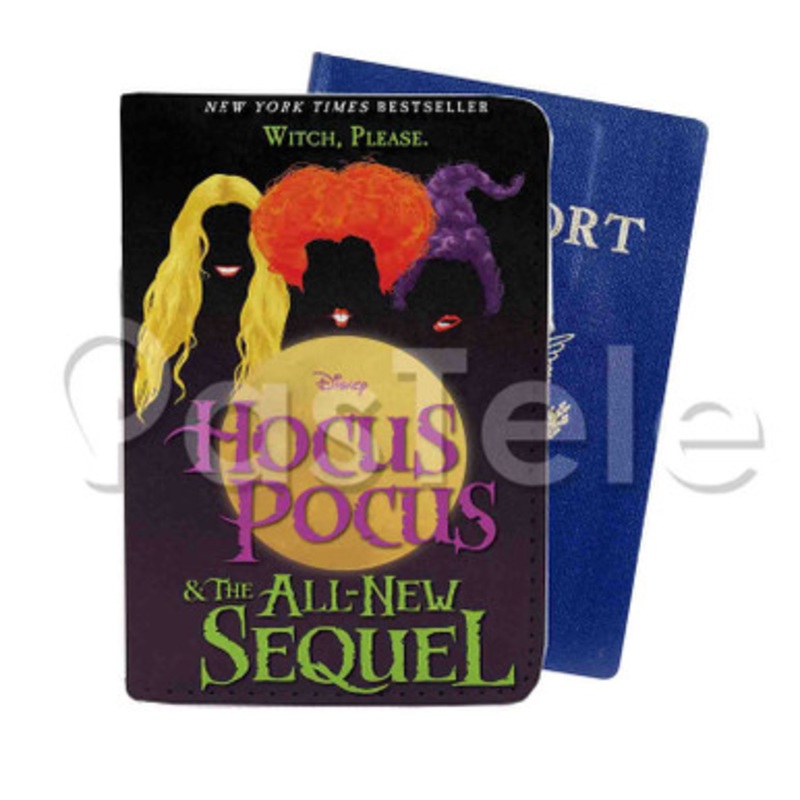 Hocus Pocus The All New Custom PU Leather Passport Travel Baggage Tag Cover