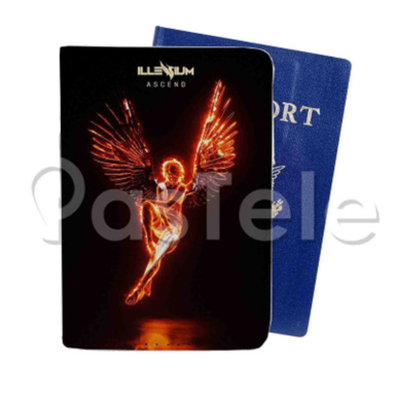 Illenium Ascend Custom PU Leather Passport Travel Baggage Tag Cover