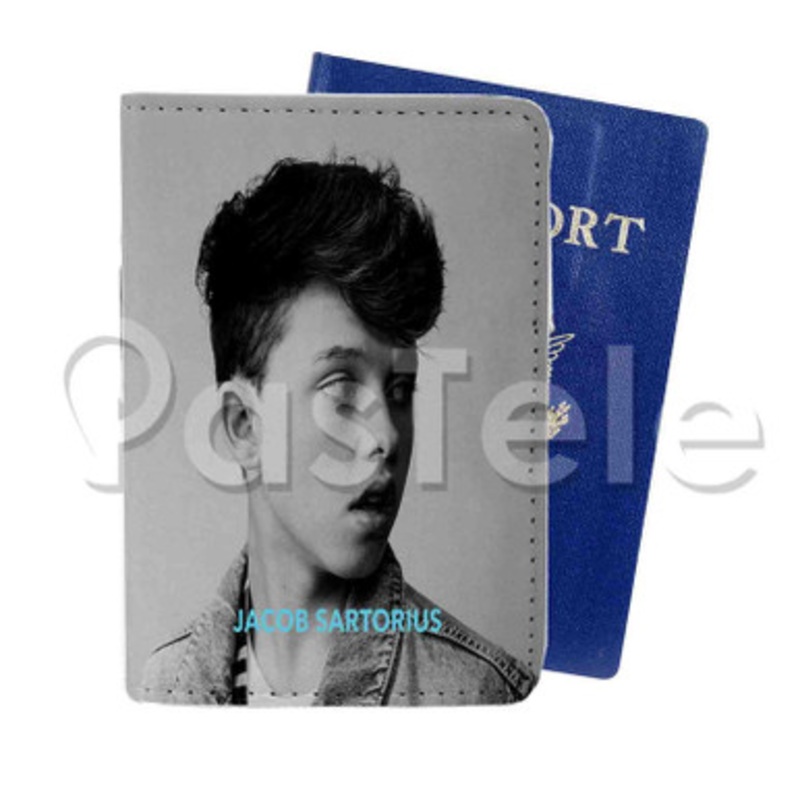 jacob sartorius Custom PU Leather Passport Travel Baggage Tag Cover
