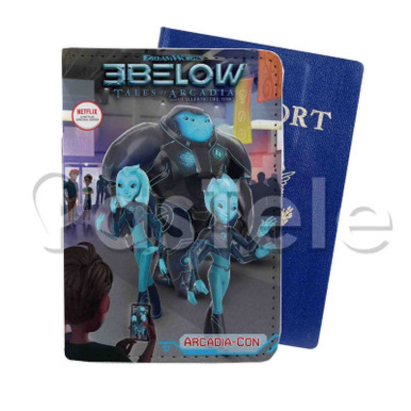 3 Below Custom PU Leather Passport Travel Baggage Tag Cover
