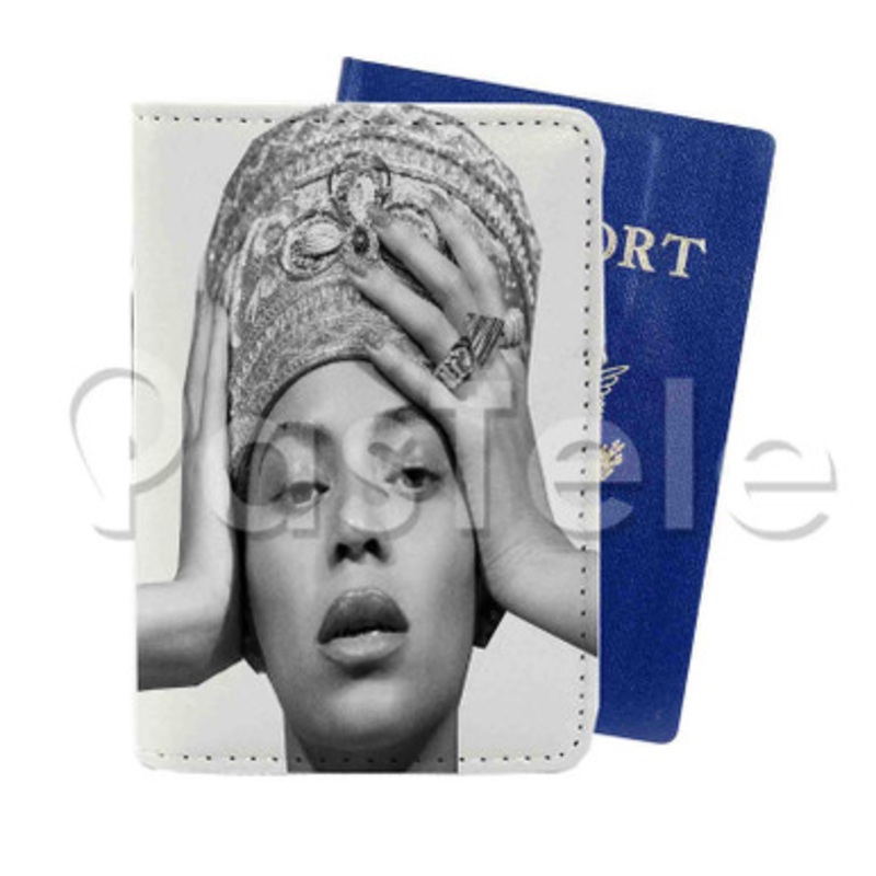 beyonce Custom PU Leather Passport Travel Baggage Tag Cover