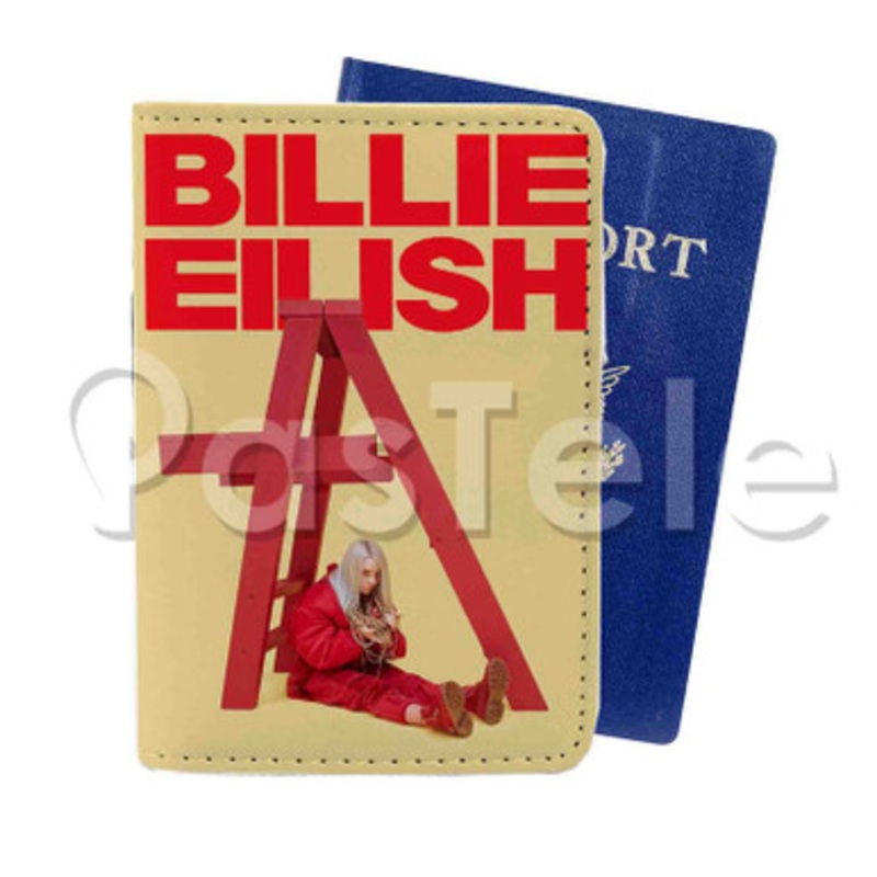 Billie Eilish dont smile at me Custom PU Leather Passport Travel Baggage Tag Cover