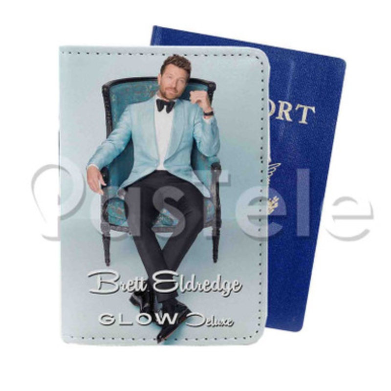 Brett Eldredge Glow Custom PU Leather Passport Travel Baggage Tag Cover
