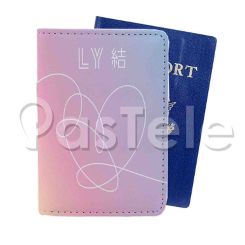 BTS LOVE YOURSELF ANSWER Custom PU Leather Passport Travel Baggage Tag Cover