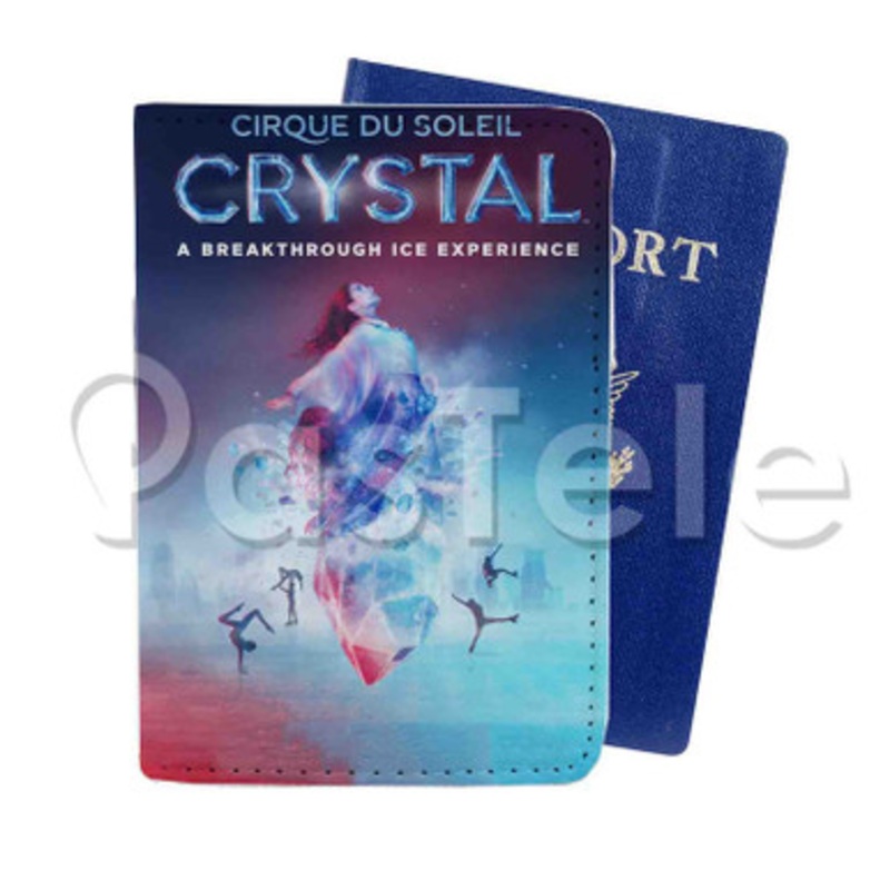 Cirque du Soleil Crystal Custom PU Leather Passport Travel Baggage Tag Cover