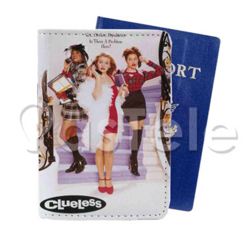 Clueless Custom PU Leather Passport Travel Baggage Tag Cover