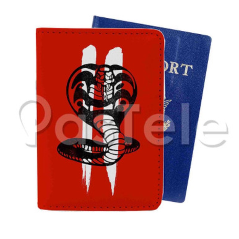 Cobra Kai Custom PU Leather Passport Travel Baggage Tag Cover