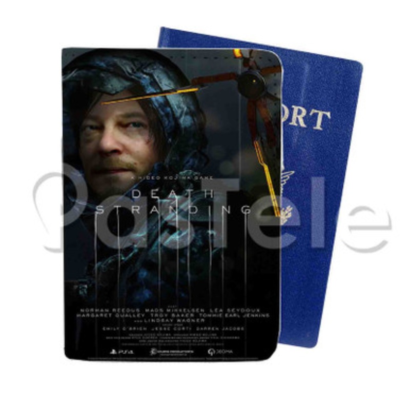 Death Stranding Custom PU Leather Passport Travel Baggage Tag Cover