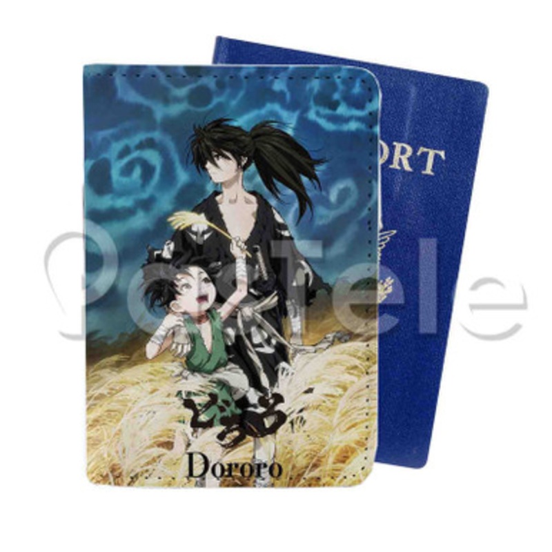 Dororo Custom PU Leather Passport Travel Baggage Tag Cover