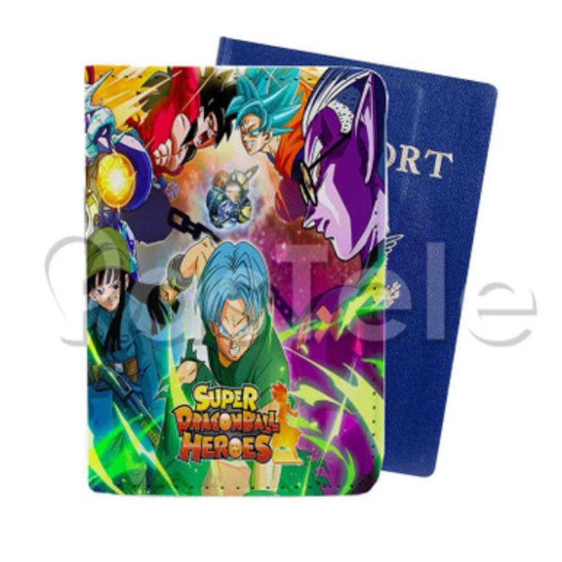 Dragon Ball Heroes Custom PU Leather Passport Travel Baggage Tag Cover