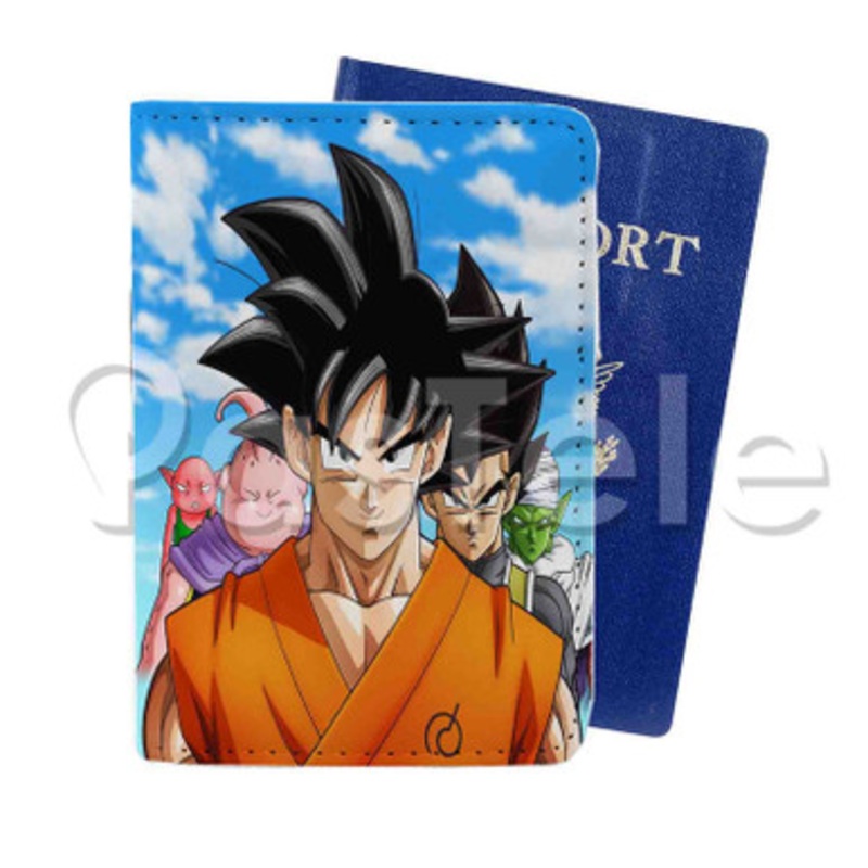 Dragon Ball Super Custom PU Leather Passport Travel Baggage Tag Cover