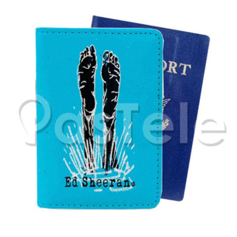 Ed Sheeran Custom PU Leather Passport Travel Baggage Tag Cover