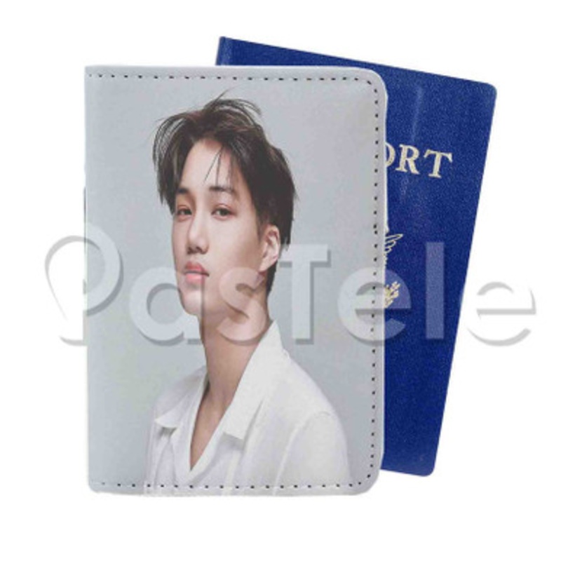 Exo Kai Custom PU Leather Passport Travel Baggage Tag Cover