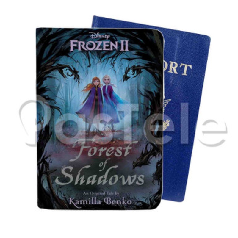 Frozen 2 Forest of Shadows Custom PU Leather Passport Travel Baggage Tag Cover