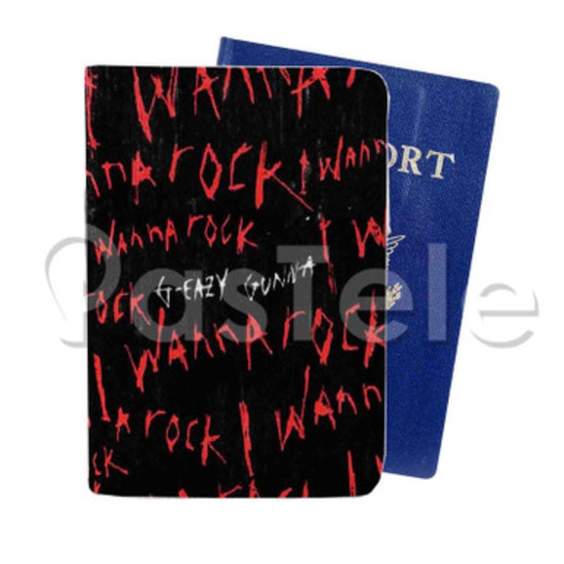 G Eazy Feat Gunna I Wanna Rock Custom PU Leather Passport Travel Baggage Tag Cover