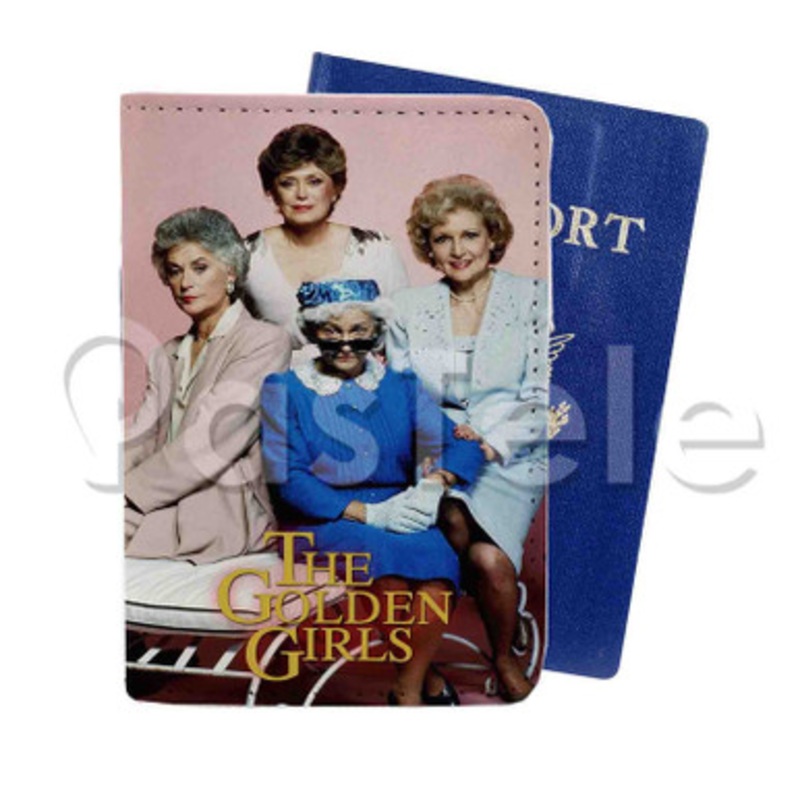 Golden Girls Custom PU Leather Passport Travel Baggage Tag Cover