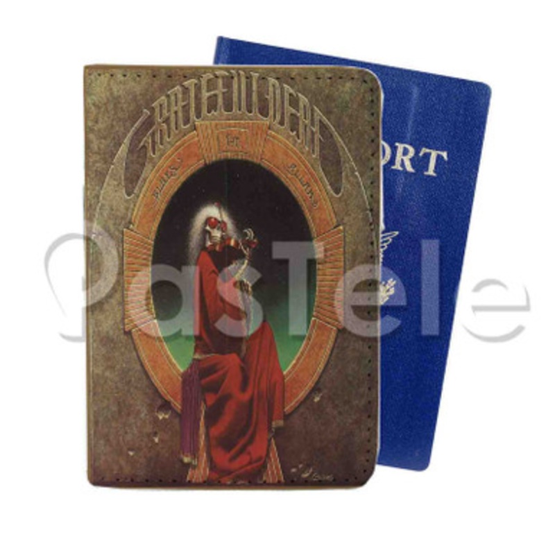 Grateful Dead Blues For Allah Custom PU Leather Passport Travel Baggage Tag Cover
