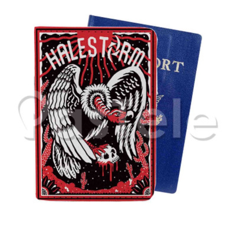 Halestorm Custom PU Leather Passport Travel Baggage Tag Cover