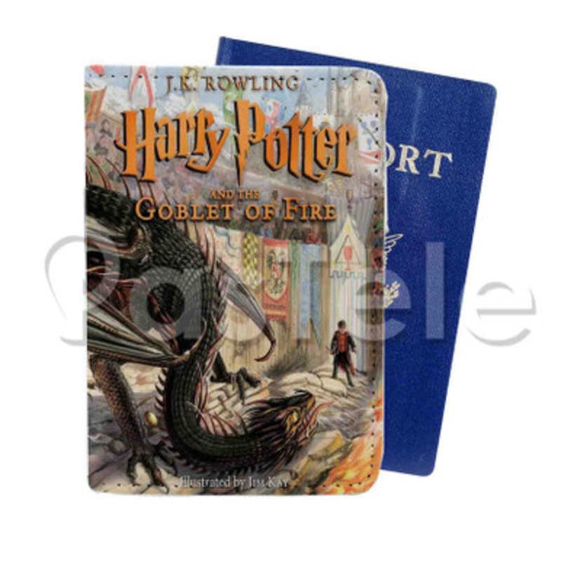 Harry Potter and the Goblet of Fire Custom PU Leather Passport Travel Baggage Tag Cover