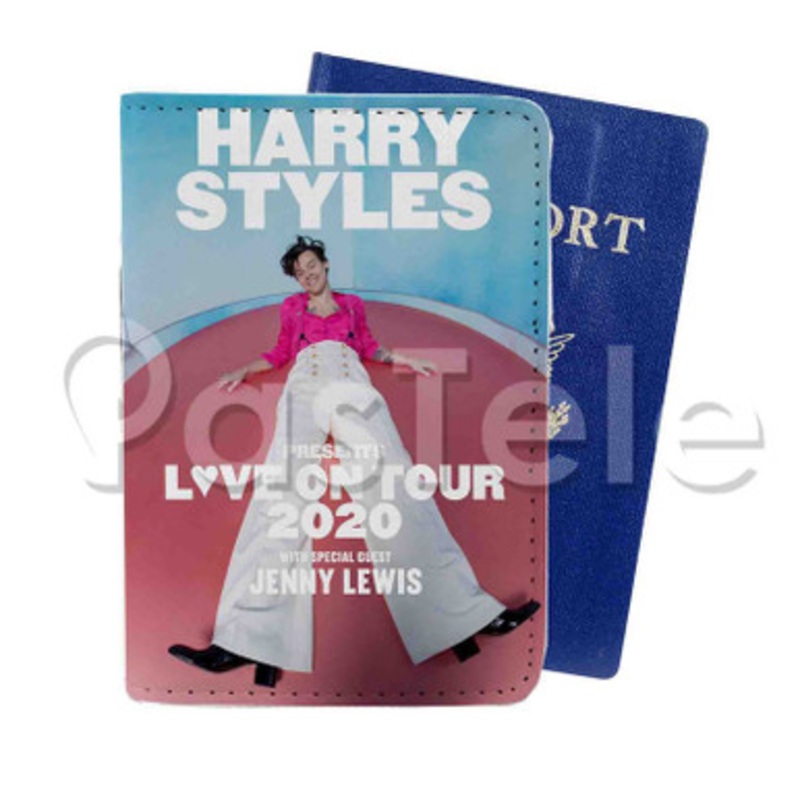 Harry Styles Love on Tour Custom PU Leather Passport Travel Baggage Tag Cover