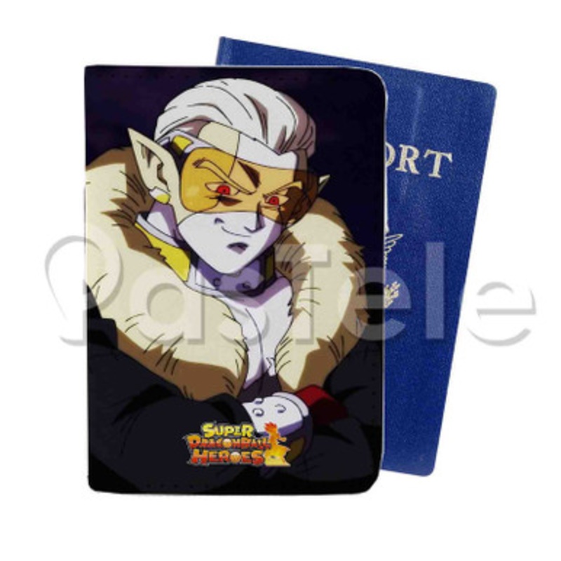 Hearts Dragon Ball Heroes Custom PU Leather Passport Travel Baggage Tag Cover