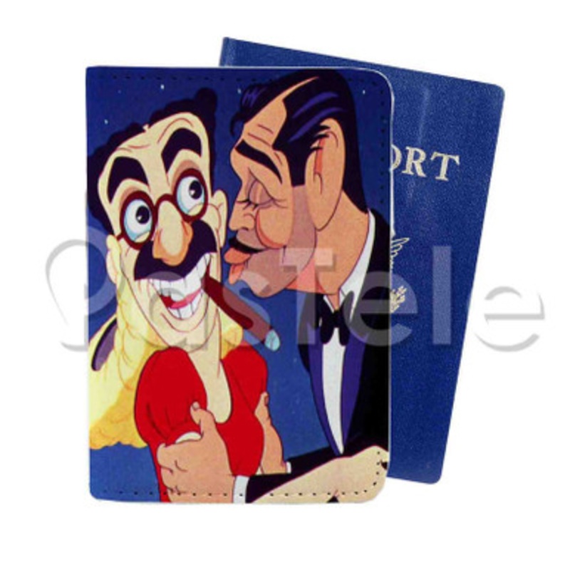 Hollywood Steps Out Custom PU Leather Passport Travel Baggage Tag Cover