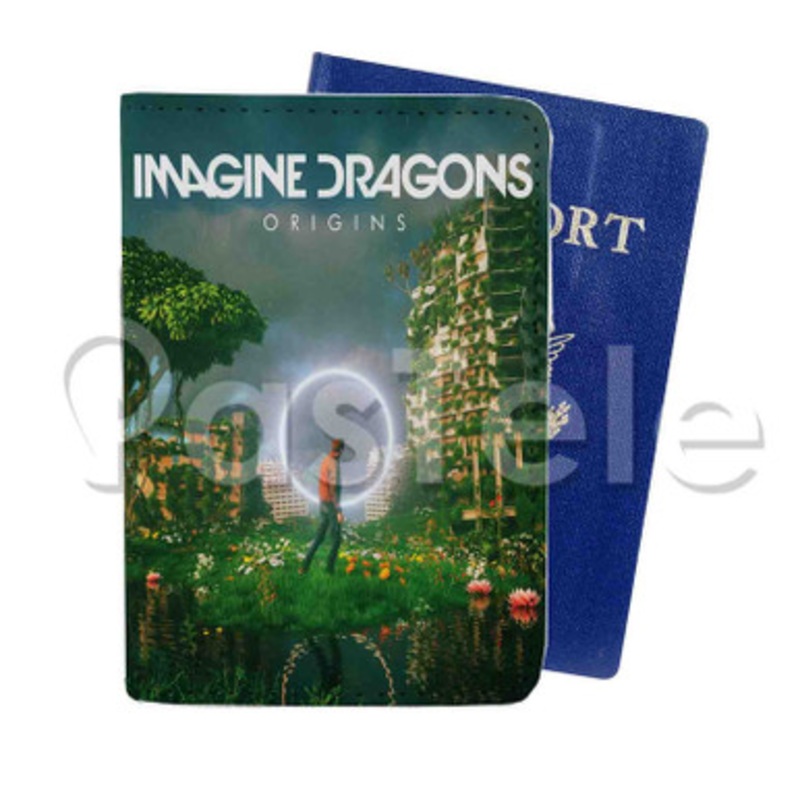 Imagine Dragons Origins Custom PU Leather Passport Travel Baggage Tag Cover