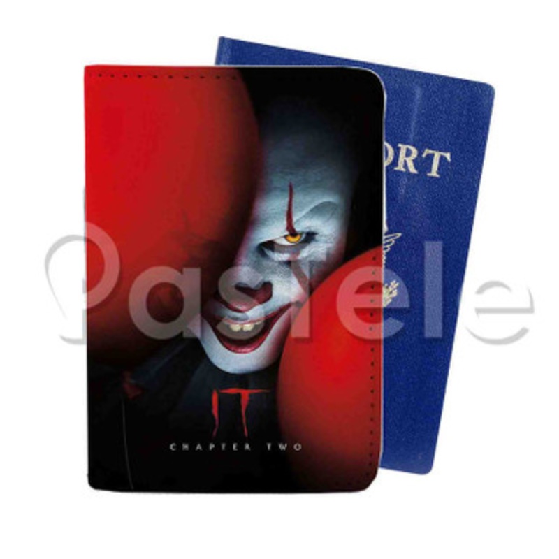 IT Chapter 2 Balloons Custom PU Leather Passport Travel Baggage Tag Cover